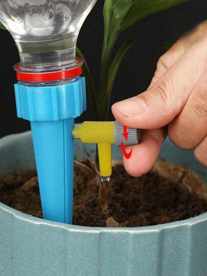 Random Color Auto Watering Device, Adjustable Flow Rate, Slouchy Indoor/Outdoor Potted Plant Watering Tool