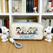 1pc New Snoopy Embroidered Pencil Case, Fashionable Multi-Functional Japanese Style Student Stationery Storage Bag, Back To School/Valentine's Day/New Year Gift, Random Design - Multicolor - View 6