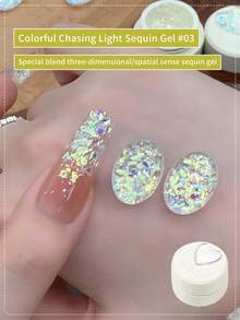 annies 5毫升微粒亮片闪粉凝胶指甲油，反光全息可卸半永久UV指甲油，女孩沙龙独家发售 - 彩色 - 查看 7