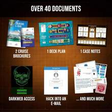 加勒比海失踪案：约翰失踪 - 成人未解之谜冷案游戏 - 个人、约会之夜、家庭之夜 - 密室逃脱桌游 - 寻找线索，解开谜团 - 彩色 - 查看 7