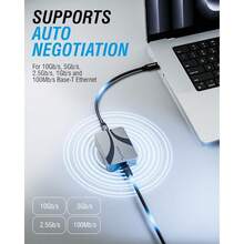 SABRENT - Adaptador USB 4 a 10 Gigabit Ethernet - Adaptador de red USB-C a 10GbE para USB4/Thunderbolt 3/4 carcasa de aluminio alimentado por camión compatible con redes multigig y Gigabit NT-P10G - Negro - Ver 6