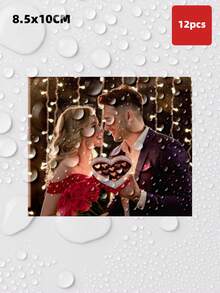 1/4/12/20 Pcs Personalized Photo Wine Bottle Labels, Customized Wedding Champagne Whiskey Stickers, Waterproof Oil-Proof Adhesive Decorative Labels, Wedding Favors For Guests - Multicolor 1 - View 49