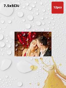 1/4/12/20 Pcs Personalized Photo Wine Bottle Labels, Customized Wedding Champagne Whiskey Stickers, Waterproof Oil-Proof Adhesive Decorative Labels, Wedding Favors For Guests - Multicolor 1 - View 23