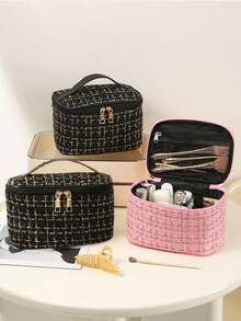 1pc Makeup Bag, Travel Organizer Bag, Cosmetic Bag, Toiletry Bag, Large Capacity Makeup Bag, Women Makeup Bag, Cosmetic Storage Bag, Travel Essentials, Multifunctional Bag, Handbag, Men Toiletry Bag - Cosmetic Bag - View 8