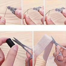 Portable Mini Sewing Kit, Including Scissors, Thread, Needle, Thimble, Tape Measure, Etc. - Essential Portable Travel Sewing Supplies For Quick Repairs And Daily Use, Multi-Color Canvas Case - Bộ vest đen - Xem 5
