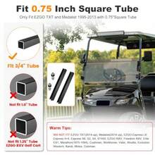 Golf Cart Windshield for EZGO TXT 1995-2013 Golf Cart Foldable Clear Impact Resistant Windshield For EZGO Fit 0.75 Inch Square Strut Window Frame Tinted - Teñido - Ver 4