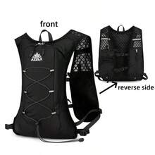 5L Hydration Running Vest Women/Man With 500ml Water Bottle, Adjustable Lightweight Running Backpacks, Reflective Hydration Backpack For Hiking, Cycling, Marathon - Black Backpack + 500ml Soft Water Bottle - View 4