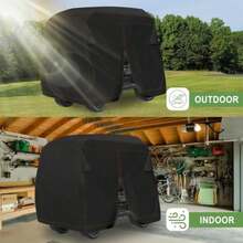 Golf Cart Cover 4 Passenger Outdoors 420D Waterproof Golf Cart Covers extended roof with Zipper Universal Compatible with EZ-GO Club Car  Golf Cart heavy duty - Negro - Ver 6