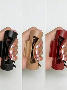 3个装柔软硅胶时尚发夹 - 强力防滑 - 符合人体工学设计，硅胶发爪夹，柔软发爪，高级防滑发夹，全新设计，耐用不易断裂的造型配件 - 彩色 - 查看 9