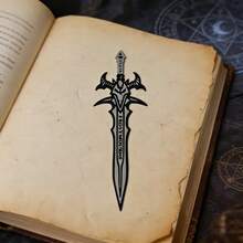 2D Acrylic Sword Shaped Bookmark, Suitable As A Gift For Men, Women, Students, Teachers, Readers And Game Enthusiasts. Great For Schools, Homes And Game Lovers - A - View 5
