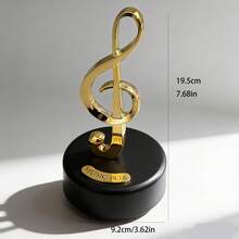 八角形音乐盒，北欧极简五角星音符装饰，欧式现代客厅钢琴房音乐礼品机械音乐盒，高音符、十六分音符、八分音符、两种十六分音符形状 - 2090 - 查看 3