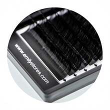 DLash Extensions 0.05mm Thickn J Curl 11mm Length Light-Weight Volume Eyelashes For Eyelash Extensions 0.05J 11mm - Black - View 5