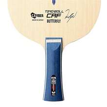Timo Boll CAF Table Tennis Blade - CA Fiber Blade - Timo Boll CAF Blade - Professional Table Tennis Blade - Available in FL and ST Handle Styles - Made in Japan - Derecho - Ver 5