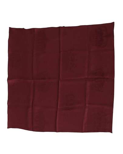 Dolce & Gabbana Silk Handkerchief Embossed Logo Men Red Other Accessories