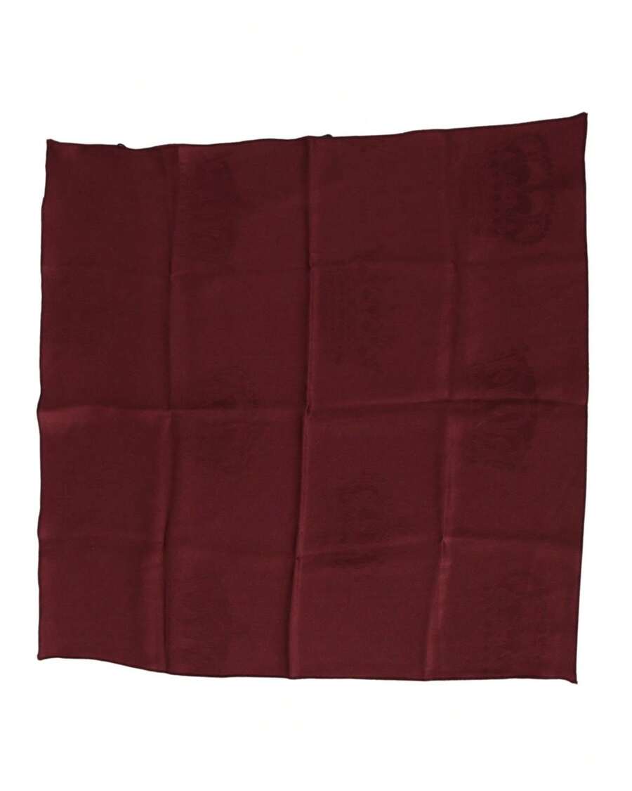 Dolce & Gabbana Silk Handkerchief Embossed Logo Men Red Other Accessories - Red - View 1