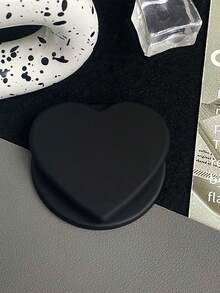 1pc Skin-Friendly Solid Color Heart-Shaped Magnetic Phone Holder, New Women's Adsorption Backpack, Desktop Stand Accessory, Super Attractive Strong Magnet, Compatible With Apple & Android Phones - Multicolor - View 7