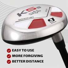 Golf All Hybrid #9 Senior Flex Right Handed New Utility A Flex Club - Negro - Ver 5