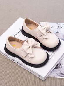 1 đôi giày lười da nữ, đế dày, đế mềm, chống trơn trượt, mũi tròn, kiểu dáng retro, phù hợp cho trẻ em và thanh thiếu niên, phong cách thường ngày, thoáng khí, thích hợp cho mùa xuân, hè, thu. - Màu be - Xem 8