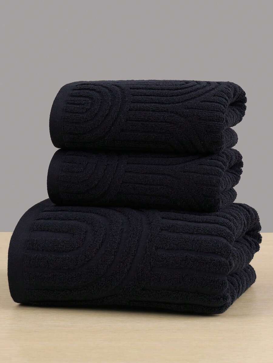 QIBHI 1/2/3pcs Jacquard (Lightweight) Fabric, Not Thick, Choose Towel/Bath Towel, Multiple Sizes Available, Convenient For Home Use And Travel, Guest Use, Terry, Absorbent And Soft, Suitable For Bathroom, Swimming Pool, Luxurious Choice Of Your Preferred Size Shower Towels For Beauty Salon, Hotel Sports,Home Essentials, Towel, Skin Care Bath Towel Sheet