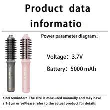 USB充电式加热直发卷发器，32毫米卷发棒，3档温度设置，任何温度下均可轻松卷出不打结的发型 - 彩色 - 查看 11