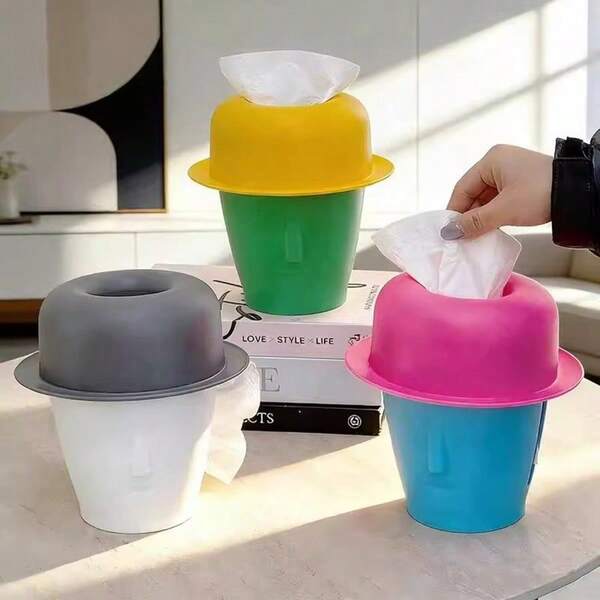 1pc Creative Dopamine Gentleman Tissue Box, Home Decor For Living Room Coffee Table, Housewarming Gift, Surprise Gift For Friends