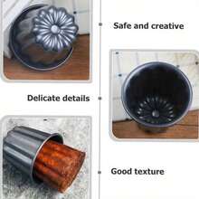 1个/4个/8个装碳钢迷你蛋糕模具 - 适用于制作布朗尼、蛋糕、面包、纸杯蛋糕和果冻 - 彩色 - 查看 9