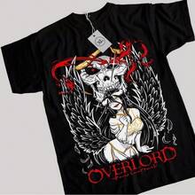Overlord Ainz T-Shirt Ooal Gown Albedo Overlord Anime Manga Gifts Shirt All Size - Black - View 8