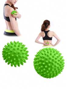 1pc Massage Ball, Acupressure Massage Lacrosse Ball, Suitable For Shoulder, Neck, Yoga, Fitness, Relaxing Feet, Arms, Waist, Buttocks - Green - View 5