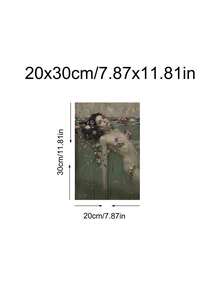 1幅复古奥菲莉娅墙面艺术印刷品，梦幻奥菲莉娅海报，水中优雅女子，文学礼物，复洛克装饰，送给朋友的理想礼物，卧室艺术印刷品，客厅装饰，办公室装饰，厨房装饰，浴室装饰，墙面艺术，墙面装饰，家居装饰，房间装饰，帆布墙面艺术，海报，带框墙面艺术，可选画框 - B - 查看 11