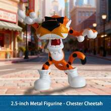 Simba Jadatoys官方授权奇多猎豹2.5英寸金属收藏人偶 - 精致桌面模型 - 彩色 - 查看 6