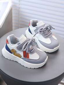 Autumn New Soft Bottom Anti-Slip Functional Shoes, Infant Steady Walking Shoes, Children's Spring/Autumn Toddler Shoes - Grey - View 4