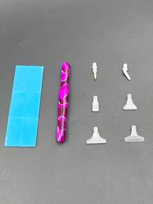 13件套钻石画工具套装，包含可替换钻石画笔、6支钻石画笔、2*4厘米钻石画泥、钻石画工艺配件套装 - 彩色 - 查看 11