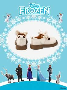 Disney 1 Pair Frozen Authorized Collaboration Children's Shoes, Suitable For Daily Wear, Festivals, Sports, Outdoor Activities, Comfortable, Non-Slip, Breathable (Children's Flat Shoes, Girls' Shoes, Princess Shoes, Queen Shoes) - Beige - View 3