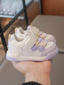 婴儿魔术贴休闲百搭日常穿着及运动鞋 - 紫色 - 查看 3