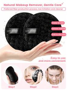51PCS Makeup Tools Set Including:30PCS Makeup Brush Set+1pc Storage Bag+4PCS Makeup Sponges+4PCS Mini Makeup Sponges+4PCS Triangle Powder Puffs+4PCS Mini Air Cushion Powder Puffs+1pc Hairband+2PCS Hand Bowl Strap+1pc Facial Cleansing Sponges - Black - View 11