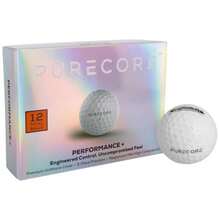PURECORE Performance+ Distance Golf Balls Premium 3-Piece Urethane 98 Compression Extra Soft Feel Predictable Flight Balanced Spin and Consistent Distance - Blanco - Ver 2