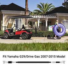 Golf Cart Brake Cable for  G29/Drive Gas 2007-2015 Model 43.7" with Pin Clevis Clip JW1-F6341-31-00 - como en la foto - Ver 4