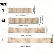 1件装宠物攀爬悬挂装置 - 木制仓鼠梯桥，适用于小型动物 - 天然木质设计 - 笼内环境丰富化和玩耍的理想之选 - 彩色 - 查看 6