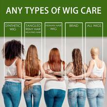 假发洗发水和假发保湿喷雾套装，清洁滋养，延长假发使用寿命，增加蓬松度和弹性，抗毛躁 | 蕴含椰子油，轻盈的喷雾可瞬间滋润假发，使其顺滑、柔软、亮泽、富有弹性且易于梳理，150毫升*2 - wig shampoo & Moisturizing Spray - 查看 4