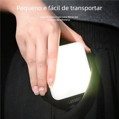 Painel LED de Preenchimento para Celular - Luz Portátil de Vídeo 3000K-5500K