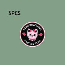 神经多样性坏蛋俱乐部猫咪贴纸 - 粉色和黑色乙烯基材质，饰有俏皮的猫咪图案，非常适合贴在笔记本电脑、水瓶等物品上，展现神经多样性骄傲 | 俏皮猫咪设计 | 乙烯基贴纸，猫咪爱好者礼物 - 你永远不会孤单，总有虫子陪伴 | 可爱昆虫乙烯基贴纸 | 自然爱好者 | 有趣的笔记本电脑水瓶贴纸，适用于剪贴簿、文具等，趣味贴纸，Kindle - 光膜 - 查看 13