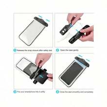 3/1pc Waterproof Phone Case, Casual Waterproof Phone Pouch Cellphone PVC Bag For Vacation Beach Sports Bag School Supplies School Stuff For School For Student - 彩色 - 查看 6
