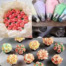 34pcs Russian Piping Nozzle Set, Stainless Steel Cake Decorating Tips - Baking Tools, Stainless Steel Icing Piping Nozzles, Wedding Supplies, Home Decor, Kitchen Gadgets - Multicolor - View 5