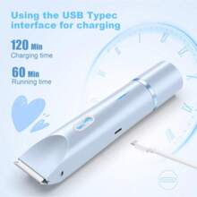 DEBARK 2026 Women's Double-Head Bikini Trimmer, USB Charging Waterproof Painless Electric Razor, Perfect 2-In-1 Body Hair Shaver! Enjoy A Silky Smooth Skin Experience! - Màu xanh lam - Xem 5