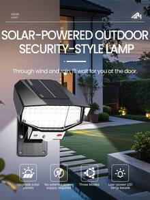 4 Pcs Outdoor Motion Sensor Solar Lights 64 LEDs Spotlight With Remote Controller FloodLights Outdoor IP67 Waterproof, Wireless Dummy Decoy Fake Security Camera,Solar Powered Security Light For Porch Garden Patio Driveway - 4 chiếc - Xem 2