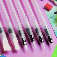 Set de 12 piezas de pinceles acuarelables, súper fáciles de usar y rellenar, bolígrafos de pintura de acuarela, bolígrafos de color solubles en agua para principiantes - pluma de acuarela - Ver 4
