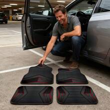 4PCS Cool Printed Car Floor Mats - Durable Polyester Floor Liners,  And Practical, Ideal Gift Choice, Long-Lasting, Suitable For Trucks, Sedans, SUVs, And Other Vehicles - 4 cái - Xem 6