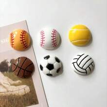 3/6pcs Sports Ball Fridge Magnets, Photo/Information Holder Magnets For Kitchen, Office, Whiteboard, Storage Cabinet, Dishwasher, Home Decor, Teacher's Day Gift - Multicolor - View 7