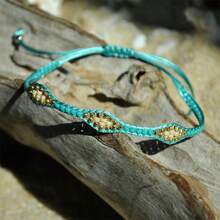 1pc Handmade Woven Bracelet For Women - Multicolor - View 3