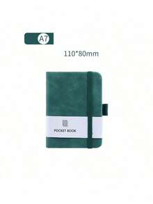 1本A5/A7皮革笔记本，口袋记事本，迷你便携式粉彩记事本 - 彩色 - 查看 20